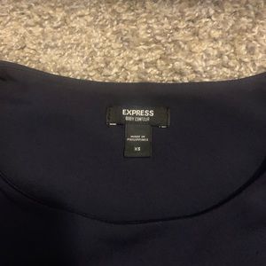 Express Body Contour XS crop top black